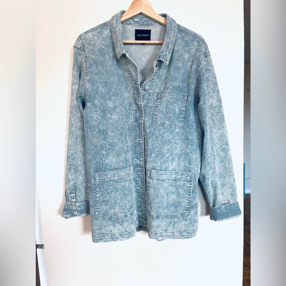 Women's Stripe Jacket — Size L (Spring/Summer)